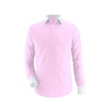 Pink With White Contrast Semi Formal Shirt Code Oxford Pink Ea - Men Clothing - Best Price in Pakistan - HitShop.pk